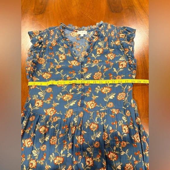 Wonderly Boho Floral Dress, ankle length, size S - Picture 6 of 7